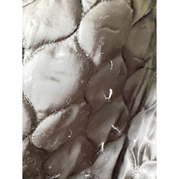 Guess Olive Sherpa Lined Hooded Parka Jacket Gold Zip Detail‎ Size XL - Picture 12 of 16